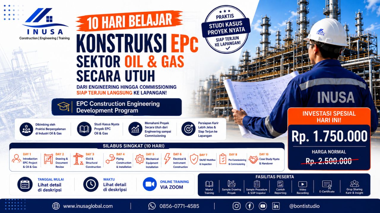 10 Hari belajar Construction EPC Sektor Oil & gas