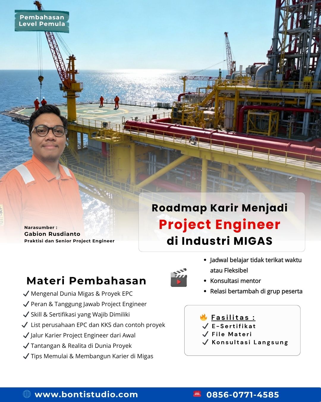 Roadmap Karir Project Engineer di industri Migas e-Learning